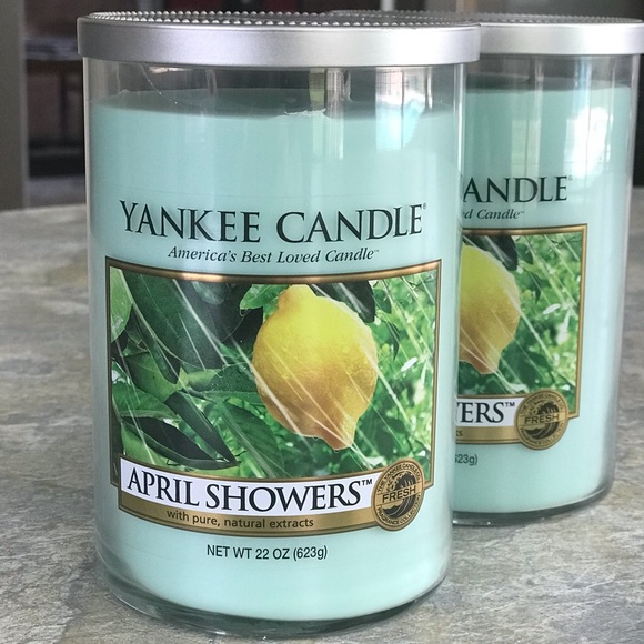 Yankee Candle April Showers Lg 22oz Tumbler, New